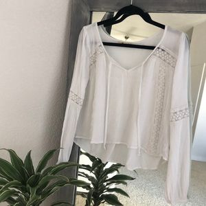 White long sleeve blouse
